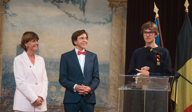 La Ministre Valérie De Bue, le Ministre-Président Elio Di Rupo, Pierre de Maere