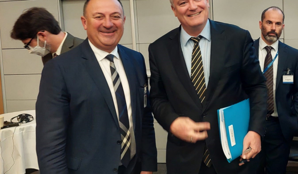 Ministre WIlly Borsus et le Secrétaire général Mathias Cormann